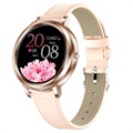 Elegante Damen Smartwatch mit Herzfrequenz MK20 - Roségold
