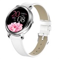 Elegante Damen Smartwatch mit Herzfrequenz MK20 - Silber