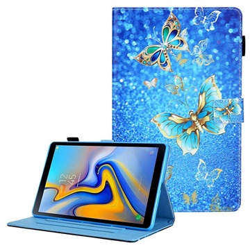 Samsung Galaxy Tab A7 Lite Wonder Series Folio Hülle - Blau Schmetterling