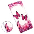 Wonder Series Samsung Galaxy A12 Wallet Hülle - Schmetterlinge