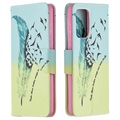 Wonder Series Samsung Galaxy A72 5G/4G Wallet Hülle - Federn