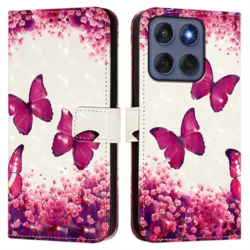 Motorola Edge 60/60 Fusion Wonder Serie Wallet Hülle - Rosenschmetterlinge