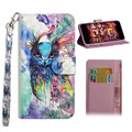Wonder Huawei Honor 10 Lite, P Smart (2019) Wallet Hülle - Eule
