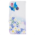 Wonder Series Huawei P30 Lite Wallet Hülle - Blau Schmetterling