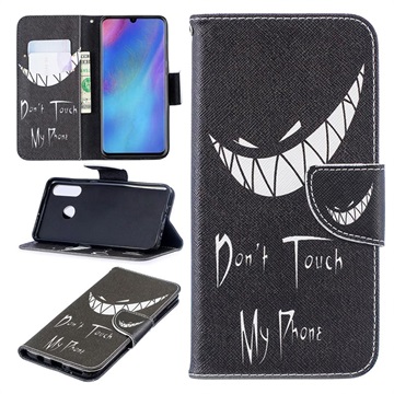 Wonder Series Huawei P30 Lite Wallet Hülle - Don\'t Touch