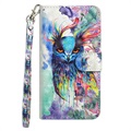 Wonder Serie Huawei P30 Pro Wallet Schutzhülle - Eule