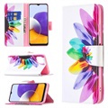 Samsung Galaxy A22 5G, Galaxy F42 5G Wonder Series Hülle mit Geldbörse - Blume