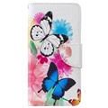 Wonder Series Samsung Galaxy S10 Wallet Hülle - Schmetterlinge