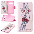 Wonder Series Samsung Galaxy S10 Wallet Hülle - Giraffe