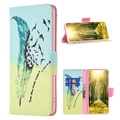 Wonder Serie iPhone 14 Max Wallet Hülle - Vögel