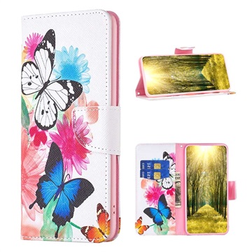 Wonder Serie iPhone 14 Max Wallet Hülle - Schmetterlinge