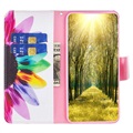 Wonder Serie iPhone 14 Max Wallet Hülle - Blume