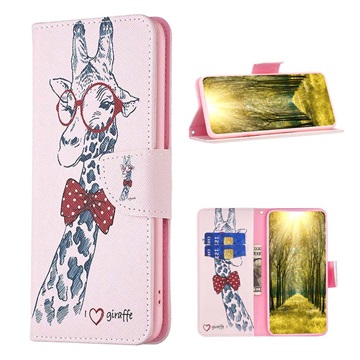 Wonder Serie iPhone 14 Max Wallet Hülle - Giraffe