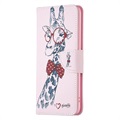 Wonder Serie iPhone 14 Max Wallet Hülle - Giraffe