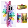 Wonder Series iPhone 14 Pro Max Wallet Hülle - Blume