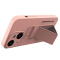 Wozinsky Kickstand iPhone 13 Mini Silikonhülle - Rosa