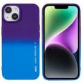 X-Level Rainbow iPhone 14 TPU Hülle - Blau / Purpur
