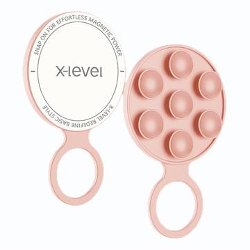 X-Level MagSafe Silikon-Saugnapf-Telefonhalterung - Rosa