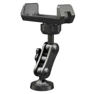 X037 360°-Telefonhalterung mit Magnetfuß - Halterung für Fitnessstudio und Werkstatt - Schwarz