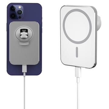 X16 Magnetisches drahtloses Autoladegerät für Air Vent 15W - Weiß