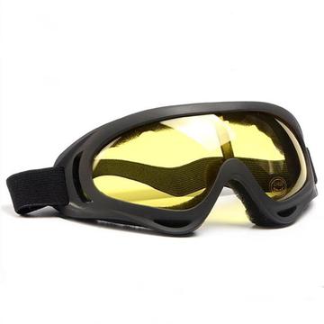 X400 Taktische Motorrad-/Skifahrerbrille mit verstärkten Gläsern - Gelb