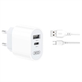 Beline Universal Dual-Port Ladegerät & MicroUSB Kabel - Schwarz