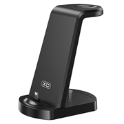 XO WX035 3-In-1-Ladeständer mit Lightning-Anschluss 15W - Schwarz