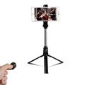 XT10 Bluetooth Selfie-Stick-Stativ mit Fernbedienung - Schwarz