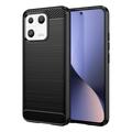 Xiaomi 13 Gebürstete TPU Hülle - Karbonfaser - Schwarz