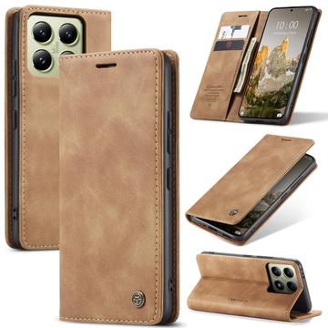 Xiaomi 14T Caseme 013 Serie Schutzhülle mit Geldbörse - Braun