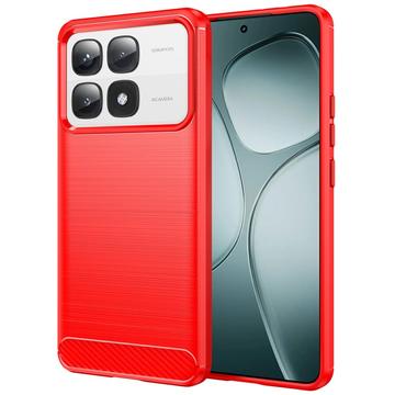 Xiaomi 14T Pro Gebürstete TPU Hülle - Karbonfaser