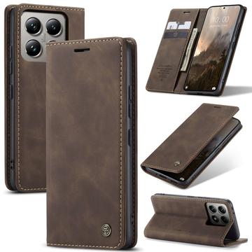 Xiaomi 14T Pro Caseme 013 Serie Schutzhülle mit Geldbörse - Kaffee