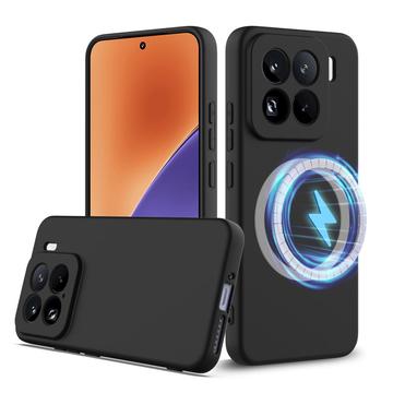 Xiaomi 15 Pro Liquid Silikonhülle - MagSafe-kompatibel - Schwarz