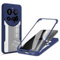 Xiaomi 15 Ultra 360 Schutz Hülle - Dunkel Blau / Durchsichtig