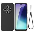 Xiaomi 15 Ultra Liquid Silikonhülle mit Handschlaufe - Schwarz