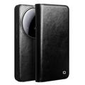 Xiaomi 15 Ultra Qialino Classic Lederhülle mit Geldbörse - Schwarz