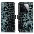 Xiaomi 15T Crocodile Serie Lederhülle mit Geldbörse mit RFID