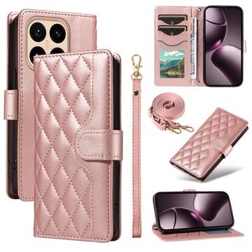 Xiaomi 15T Luxus Gesteppte Wallet Hülle