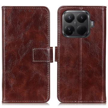 Xiaomi 15T Pro Wallet Hülle mit Ständer - Braun