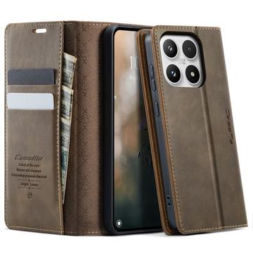 Xiaomi 17 Caseme 033 Kalb Textur Brieftasche Hülle mit RFID-Blockierung - Kaffee