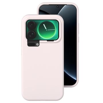 Xiaomi 17 Flüssig-Silikonhülle - Grau Rosa