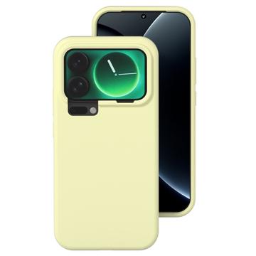 Xiaomi 17 Flüssig-Silikonhülle - Gelb