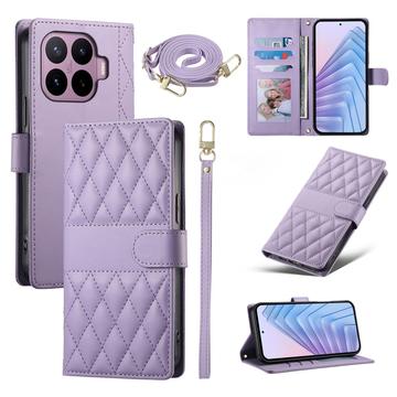 Xiaomi 17T Luxus Gesteppte Wallet Hülle - lila