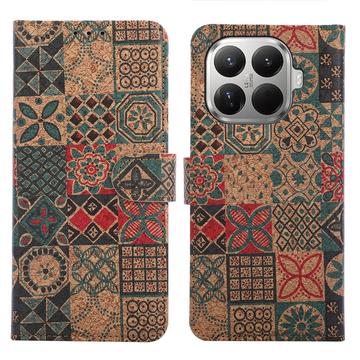 Xiaomi 17T Pro Bohemian Wallet Hülle - Blütenblätter