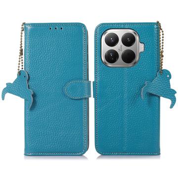 Xiaomi 17T Wallet Leder Hülle mit RFID - Blau