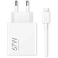 Xiaomi HyperCharge Combo 67W Ladegerät mit USB-C Kabel - Weiß