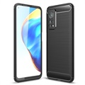 Xiaomi Mi 10T 5G/10T Pro 5G Gebürstete TPU Hülle - Karbonfaser