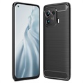 Xiaomi Mi 11 Pro Gebürstete TPU Hülle - Karbonfaser