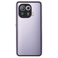 Xiaomi Mi 11 Pro Magnetisches Cover mit Panzerglas - Hell Lila