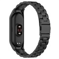 Xiaomi Mi Band 5/6 Edelstahl Band - Schwarz